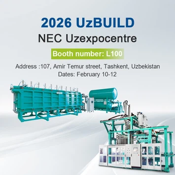 Epsole은 UzBUILD 2026에서 완벽한 EPS 솔루션을 선보이며 고급 형상 성형 및 생산 라인 기술을 강조합니다.